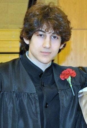 Dzhokhar Tsarnaev at his high school graduation from Cambridge Rindge &amp; Latin. (Robin Young/WBUR)