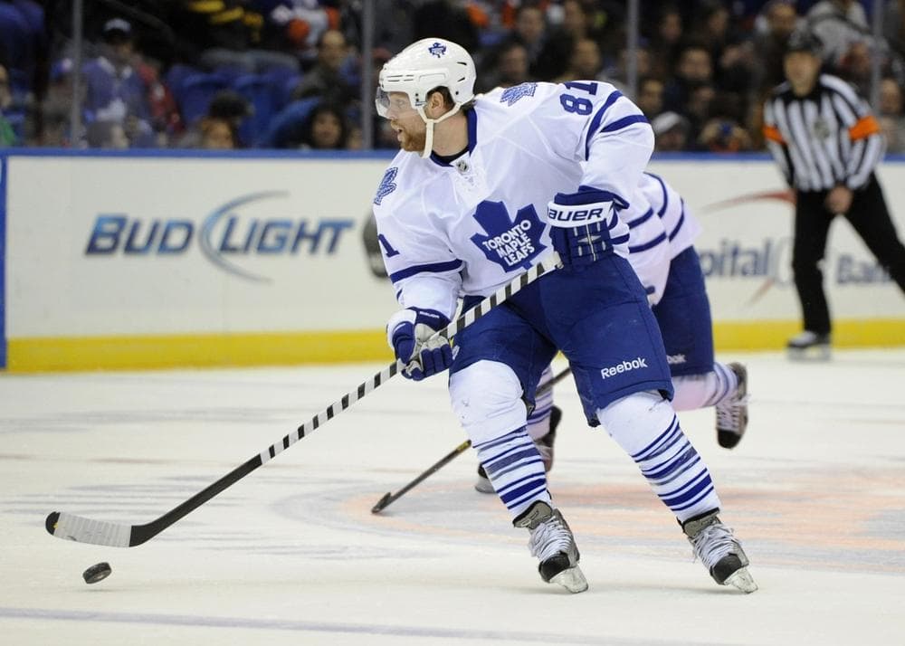 Right Wing Phil Kessel has paced the Toronto Maple Leafs offensively this season. (Kathy Kmonicek/AP)