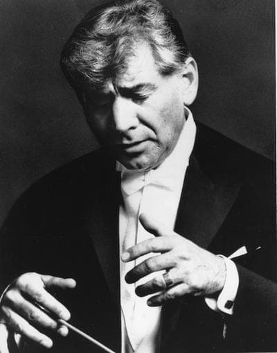 Leonard Bernstein conducting the BSO in 1974. (AP)