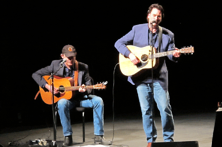 Thomm Jutz and Peter Cooper perform at On Point Nashville. (Molly Nicholas)