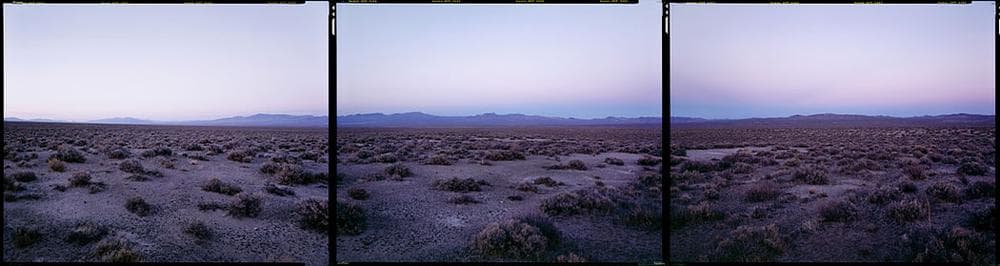 Bruce Myren’s photo at “N 40° 00’ 00” W 119° 00’ 00” Fernley, Nevada,” 2012. (Courtesy of Myren.)