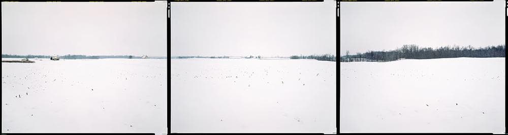 Bruce Myren’s last photo in the series, at “N 40° 00’ 00” W 85° 00’ 00” Green, Indiana,” 2012. (Courtesy of Myren.)