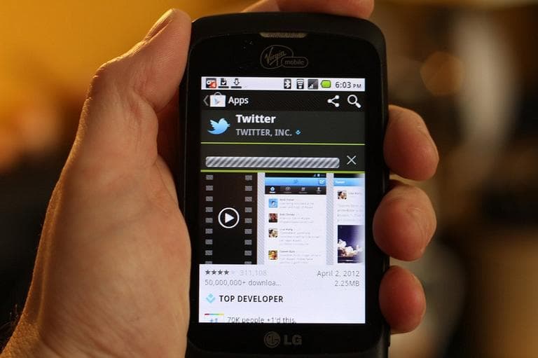 Twitter Android application on a generic smartphone (hankenstein/Flickr)