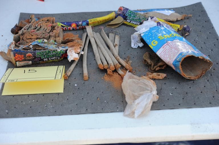 Fireworks agents recovered from Tsarnaev&#039;s backpack (U.S. Attorney&#039;s Office)