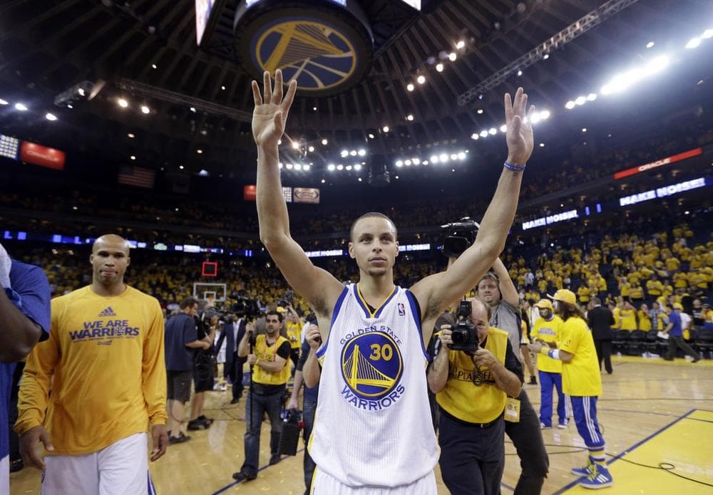 Stephen Curry and the Golden State Warriors advanced past the Denver Nuggets, but can their playoff run continue? (Marcio Jose Sanchez/AP) 