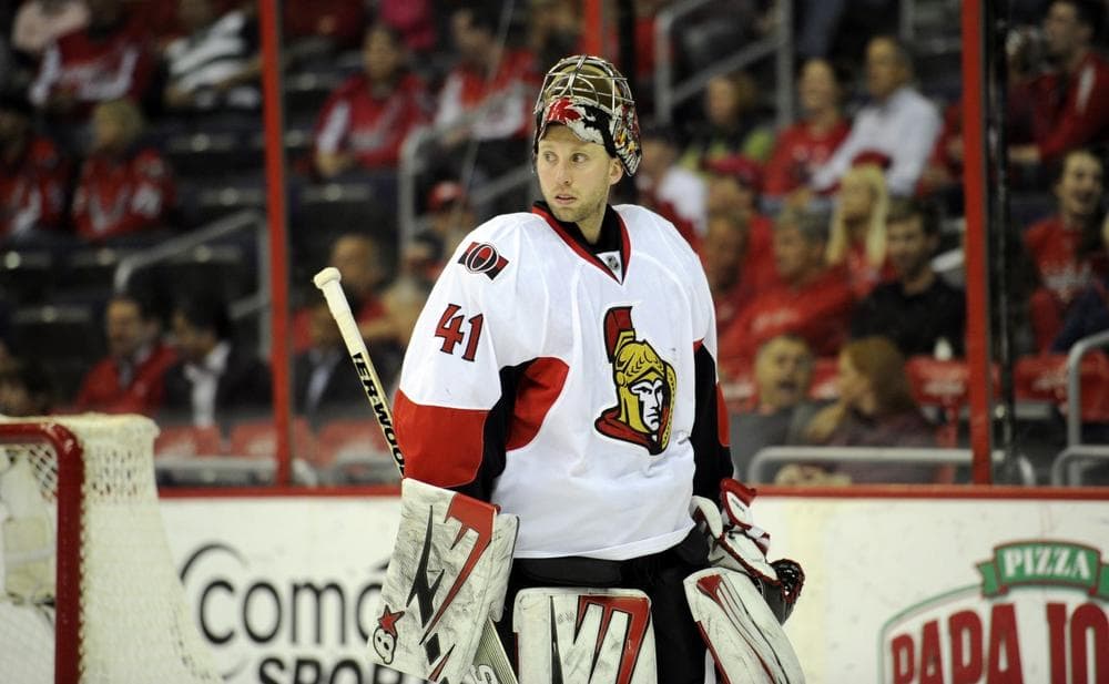 Ottawa Senators goalie Craig Anderson stopped 95 percent of the shots he faced in his team's 4-1 series victory over the Montreal Canadiens. (Nick Wass/AP)
