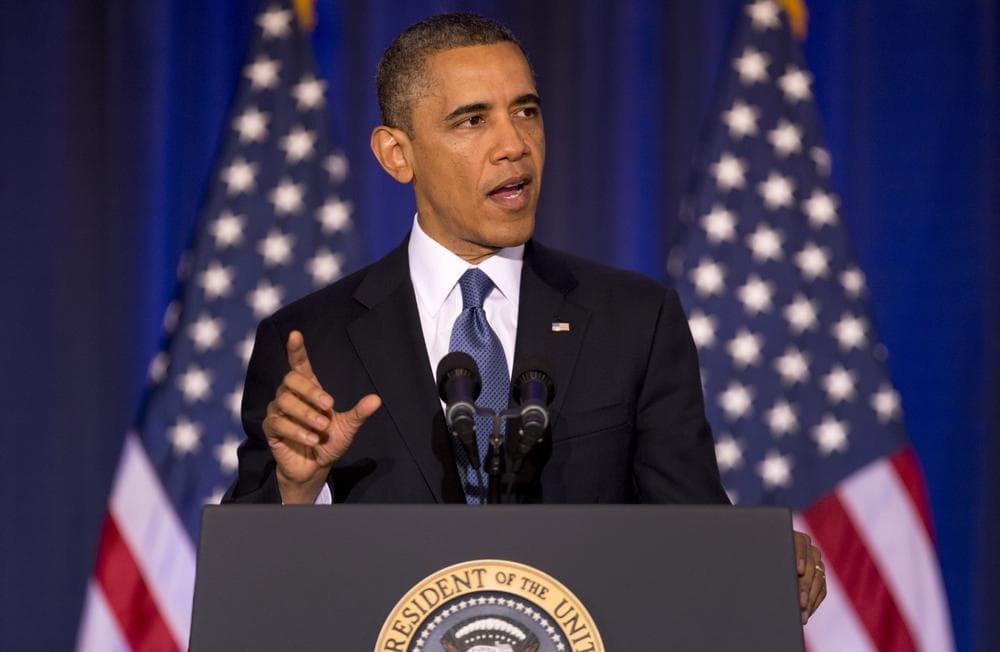 President Barack Obama talks about national security, Thursday, May 23, 2013, at the National Defense University at Fort McNair in Washington. (Carolyn Kaster/AP)