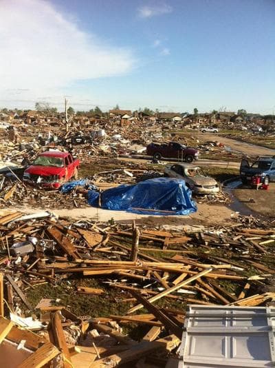A photo of the destruction in Moore, Okla. (Dick family)
