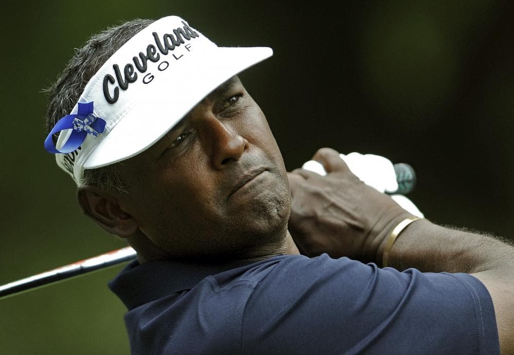 Eligible for the PGA's Senior Tour and sueing the PGA for &quot;public humiliation and ridicule,&quot; golfer Vijay Singh has quite a lot to deal with at present. (Stephen Morton/AP)