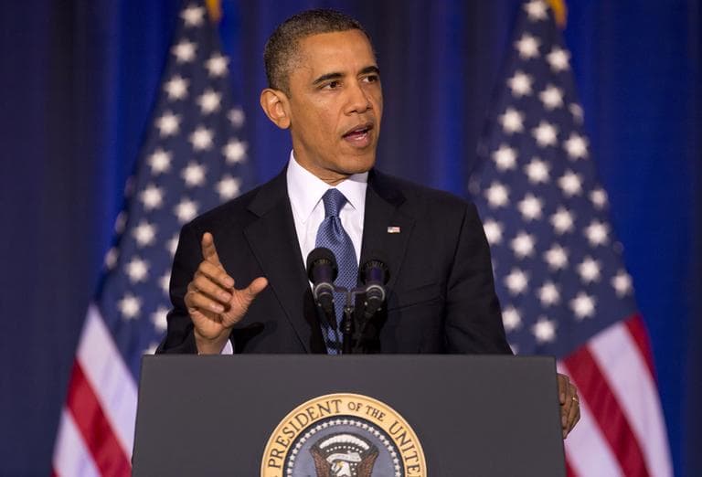 President Obama talks about national security, Thursday, May 23, 2013, at the National Defense University at Fort McNair in Washington. (Carolyn Kaster/AP)
