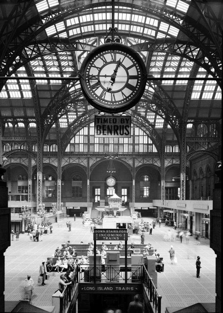 The main concourse of the original Pennsylvania Station in New York is pictured on April 24, 1962. (Library of Congress/Cervin Robinson)