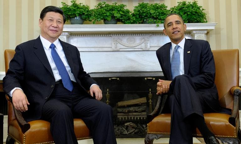 President Barack Obama meets with Chinese Vice President Xi Jinping, Tuesday, Feb., 14, 2012, in the Oval Office of the White House in Washington. (Susan Walsh/AP)