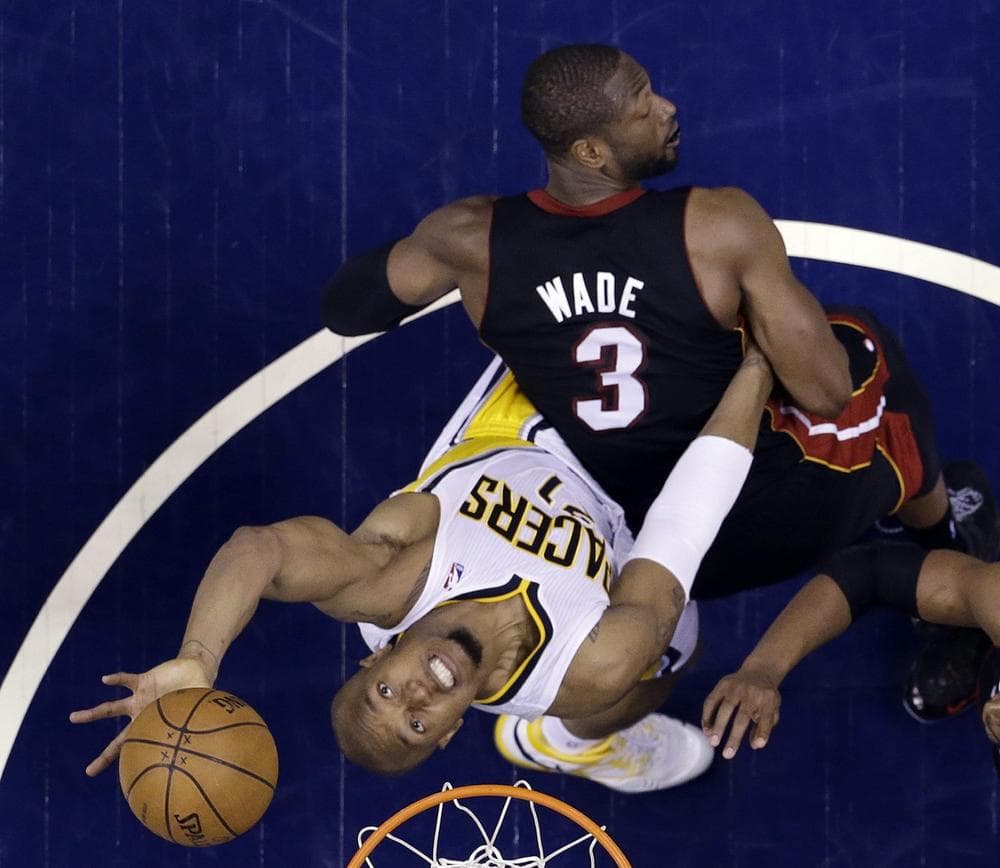 Dwyane Wade has developed a reputation as a dirty player, a perception that magnified during this Heat-Pacers series. (Michael Conroy/AP)
