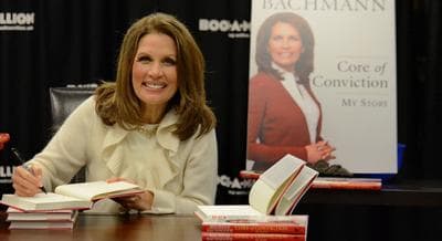 Rep. Michele Bachmann, R-Minn., announced this week that her fourth term in Congress will be her last. In this photo, Bachmann attends a book signing at Books-A-Million Friday, Dec. 2, 2011,  in Rock Hill, S.C. (Richard Shiro/AP)