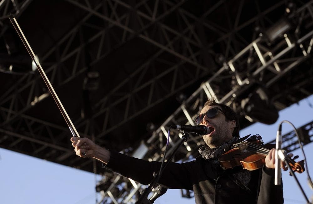 Andrew Bird performs during the first weekend of the 2012 Coachella Valley Music and Arts Festival, Saturday, April 14, 2012, in Indio, Calif. (Chris Pizzello/AP)