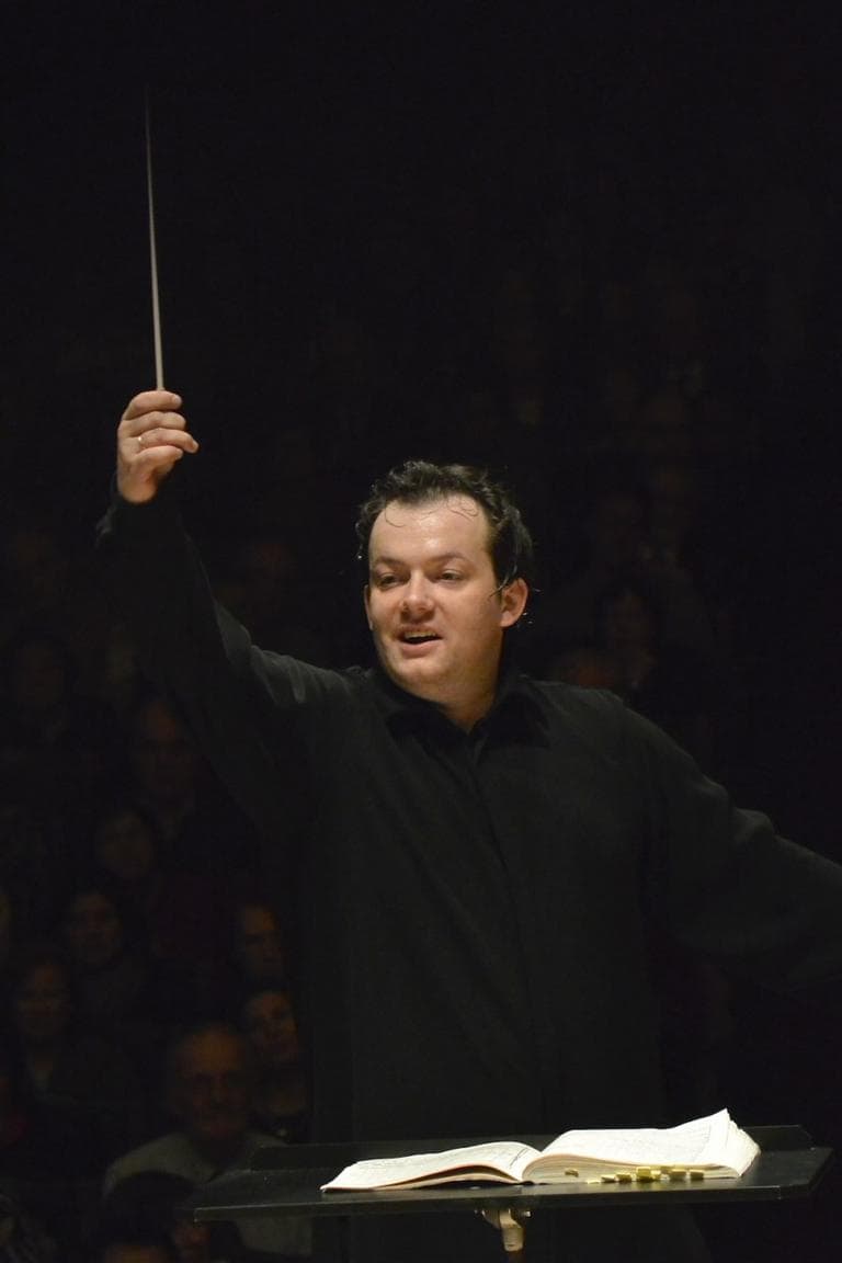 Andris Nelsons leads the BSO. (Stu Rosner)