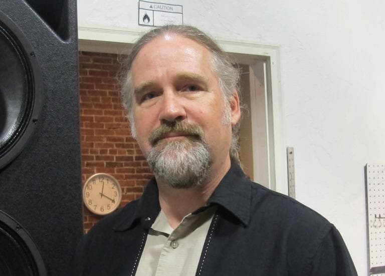 Dave Gunness, founder, Fulcrum Acoustic. (Andrea Shea/WBUR)