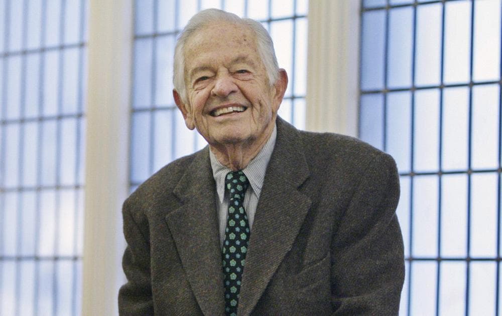 Renowned pediatrician Dr. T. Berry Brazelton smiles following an interview at the University Club in Chicago on Nov. 6, 2006. At age 88, Brazelton is still going strong, working nearly seven days a week, writing, teaching and lecturing around the country. (M. Spencer Green/AP)