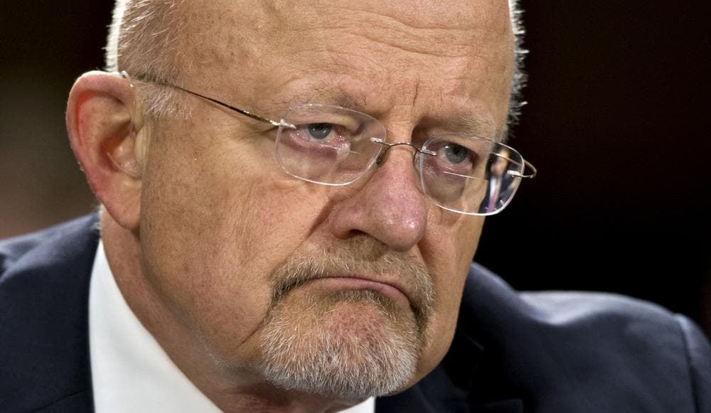 National Intelligence Director James R. Clapper is pictured May 2, 2013, on Capitol Hill in Washington. (J. Scott Applewhite/AP)