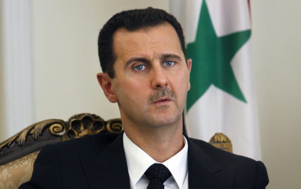Syrian President Bashar Assad is pictured in Tehran, Iran, August 2009. (Vahid Salemi/AP)