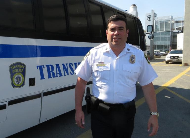 Joseph O′Connor, Superintendent-in-Chief of the MBTA Transit Police. (Bruce Gellerman/WBUR)