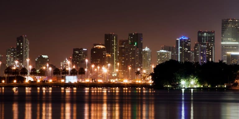 The Miami skyline as seen from Miami Beach. (Stefano Giudici/Flickr)