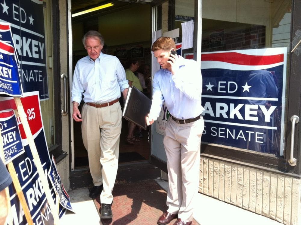 U.S. Senate candidate Ed Markey has one more day to energize his candidates.(Fred Thys/WBUR)