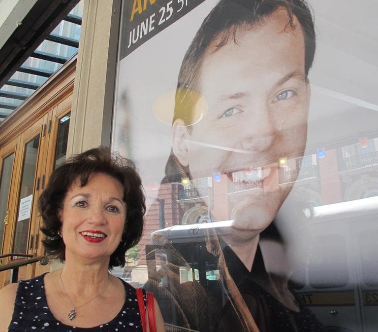 BSO fan Marianne D’Amico said she’s thankful that the years-long conductor search is over. (Andrea Shea/WBUR)