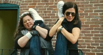 Melissa McCarthy, left, and Sandra Bullock star in the movie &quot;The Heat.&quot; (20th Century Fox)