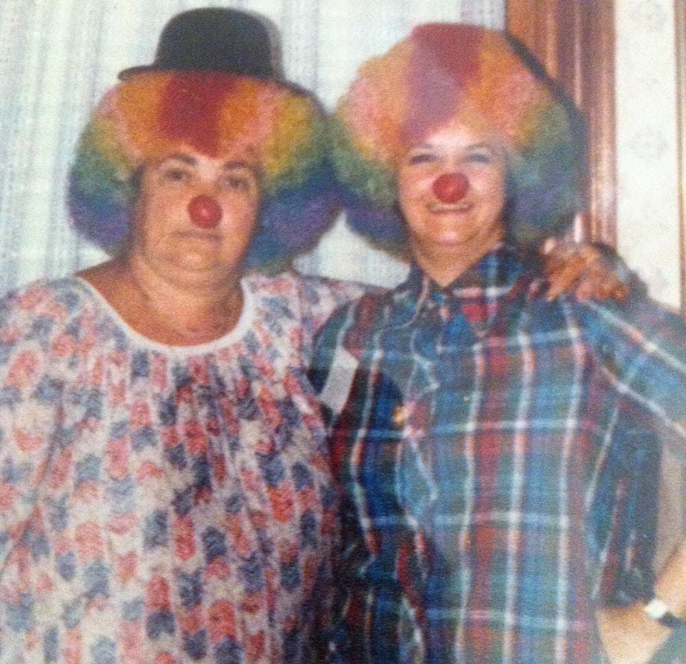 The author's aunts, Josie and Dotty, &quot;clowning'' around. (Courtesy)