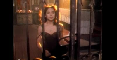 Madonna in the video of &quot;Like A Prayer.&quot; (YouTube)