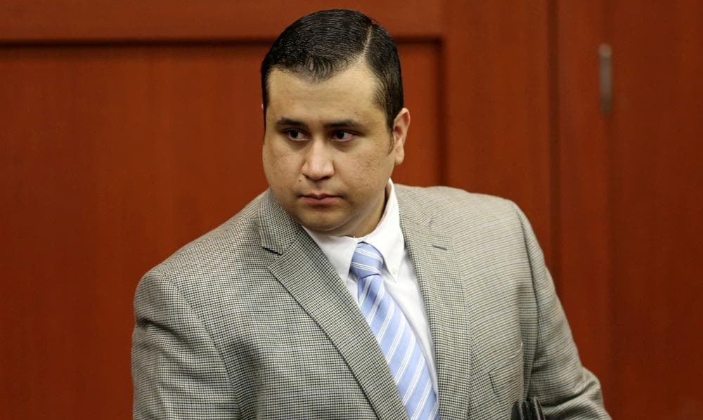 George Zimmerman arrives for his trial in Seminole circuit court in Sanford, Fla. Thursday, July 11, 2013. (Gary W. Green/Orlando Sentinel via AP)