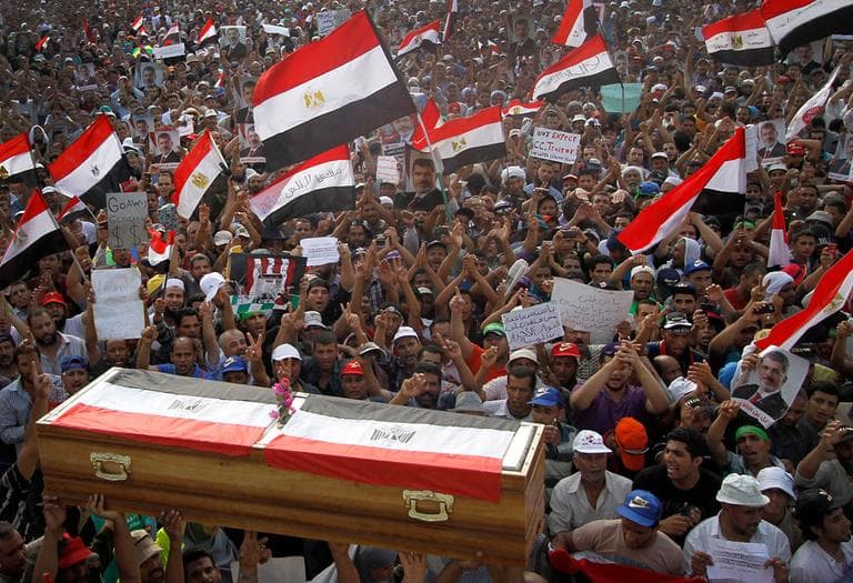 Supporters of ousted President Mohammed Morsi (AP)