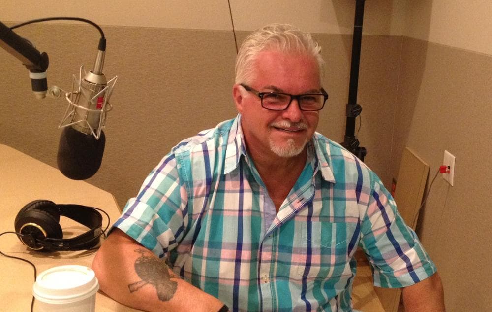 Stephen Davis is pictured in the Here &amp; Now studios on July 16, 2013. (Here &amp; Now)