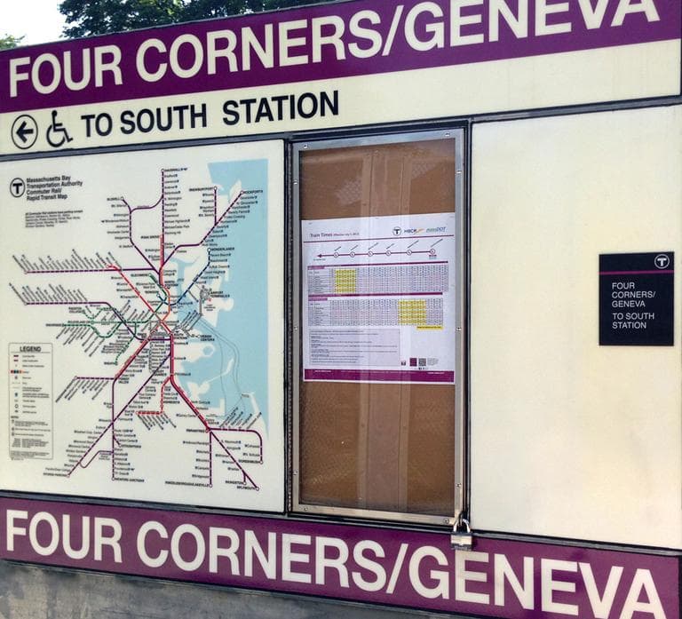 The new Four Corners/Geneva station is years in the making. (Bruce Gellerman/WBUR)