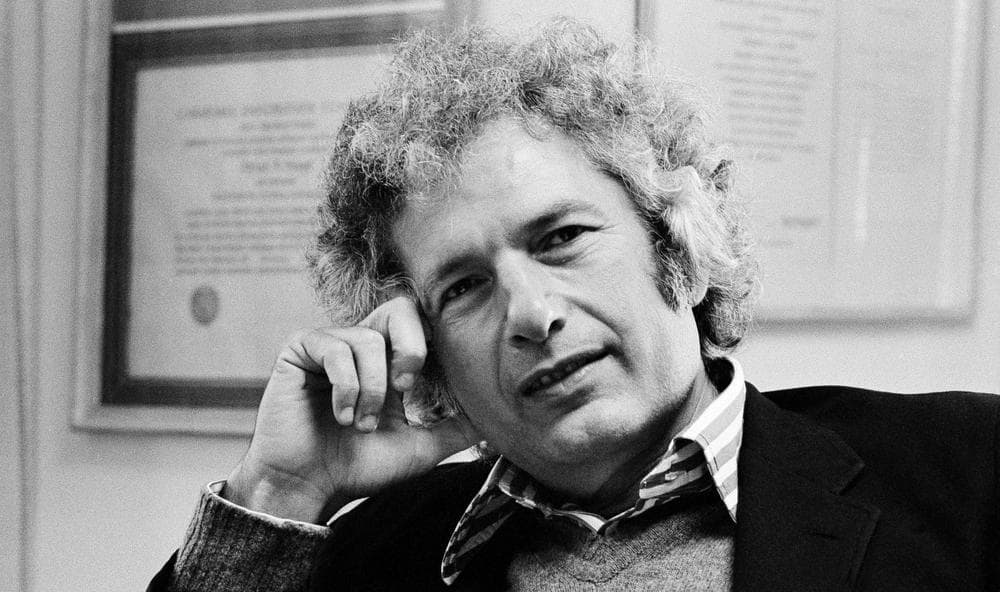 Author Joseph Heller in his publisher's office in New York City on October 9, 1974. (Jerry Mosey/AP)
