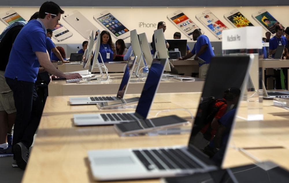 The Apple store in Santa Monica, Calif., is seen Thursday, May 9, 2013. (Reed Saxon/AP)