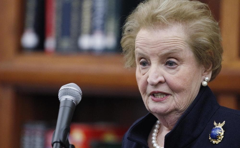 Former Secretary of State Madeleine Albright, is pictured April 10, 2012, in Chicago. (M. Spencer Green/AP)
