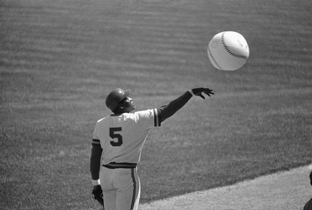 George Scott, shown here in 1976 with the Milwaukee Brewers batting a beach ball that came onto the field , brought a sense of fun to the field. Scott died Monday at the age of 69. (AP)