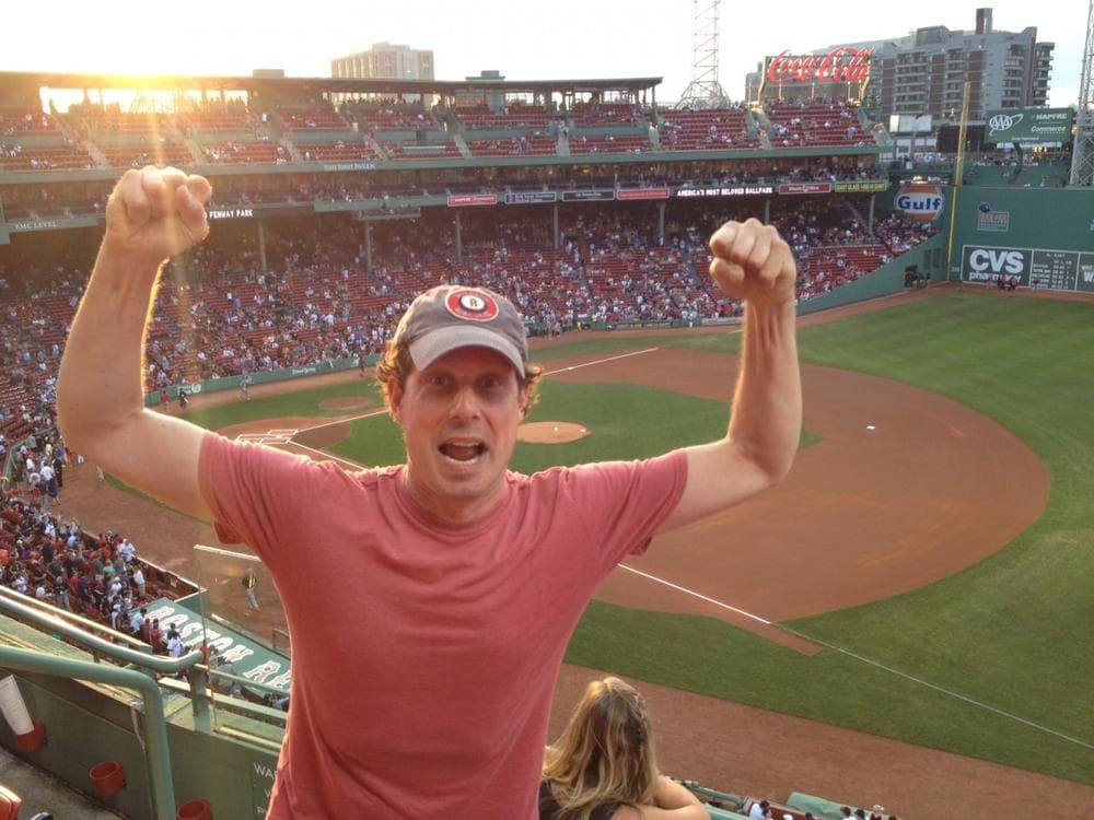 The author pictured at Fenway Park, Sunday, July 21. (Courtesy) 