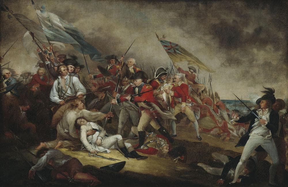 John Trumbull's painting &quot;The Death of General Warren at the Battle of Bunker's Hill, 17 June, 1775,&quot; from between 1815 and 1831. (© Museum of Fine Arts, Boston)