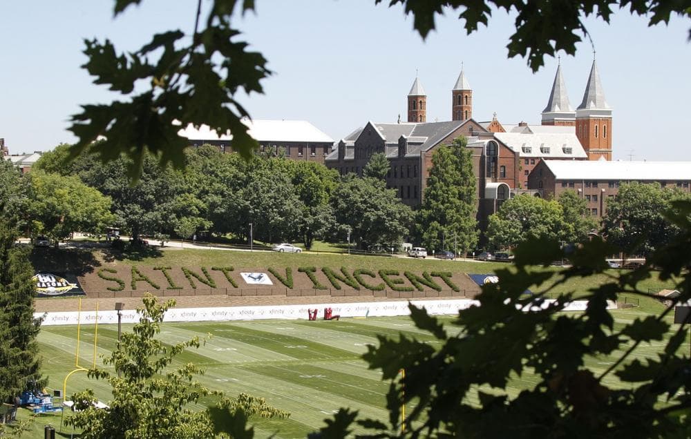 St. Vincent College in Latrobe, PA hosts Steelers training camp every year. (Keith Strakocic/AP)