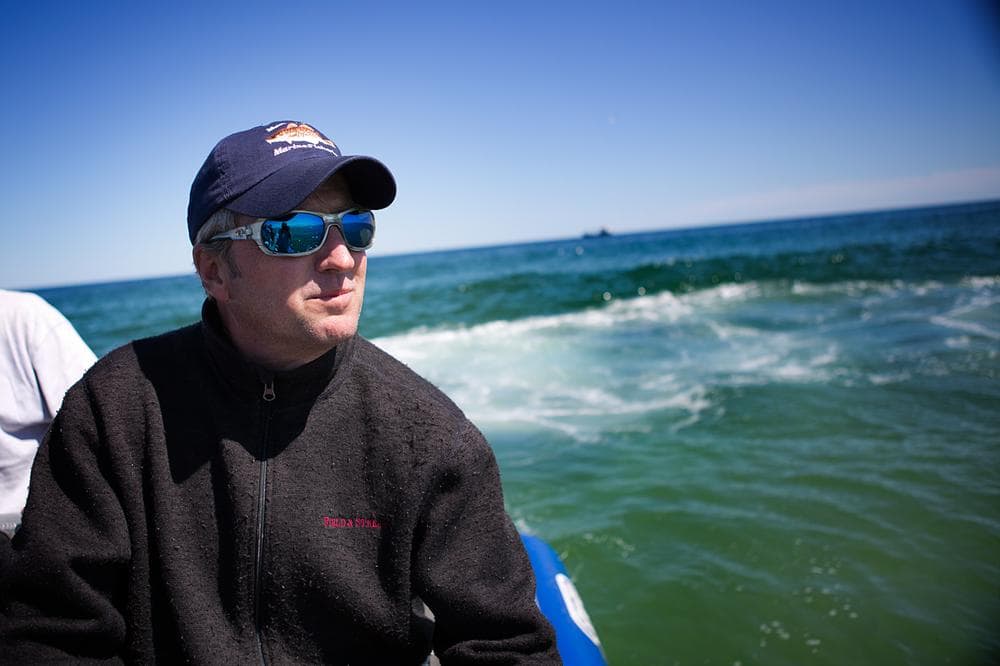 Greg Skomal, senior marine fisheries biologist for the Massachusetts Division of Marine Fisheries. (Jesse Costa/WBUR)
