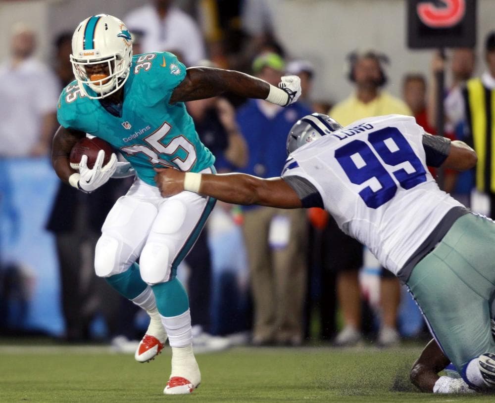 When Mike Gillislee and the Miami Dolphins faced Jerome Long and the Dallas Cowboys on Aug. 4 it marked the start of the NFL preseason. (Scott R. Galvin/AP)