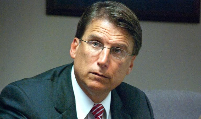 Pat McCrory is pictured in July 2012, during his campaign for governor of North Carolina. (Hal Goodtree/Flickr)