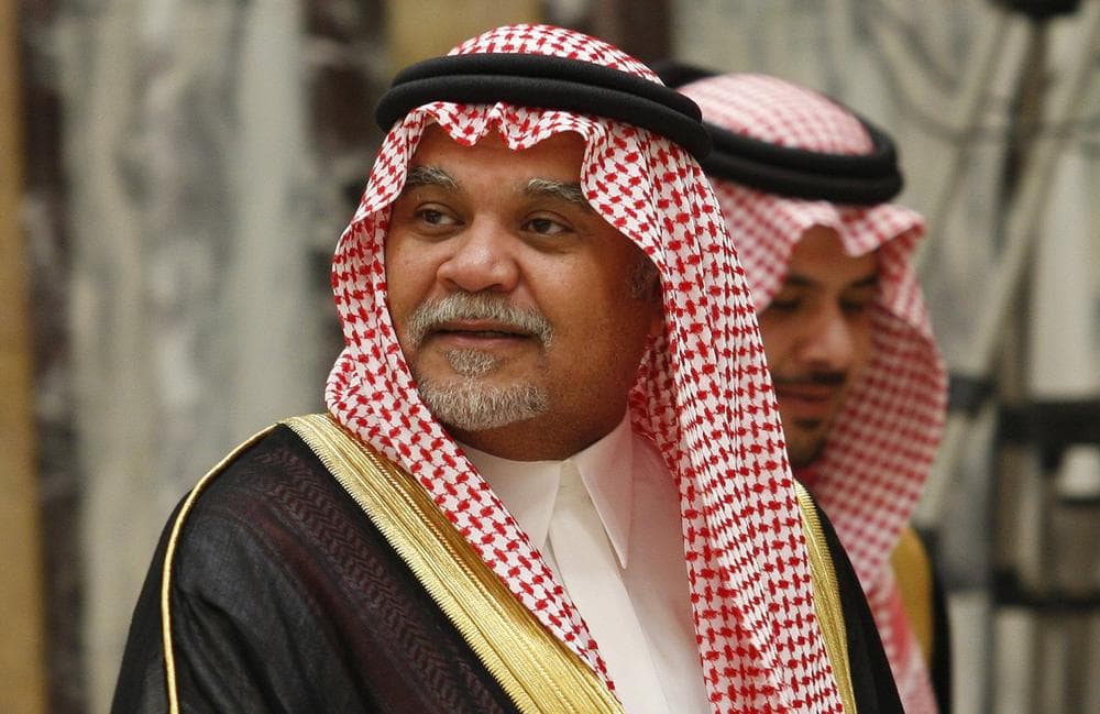Saudi Prince Bandar bin Sultan is seen at his palace in Riyadh, Saudi Arabia, June 4, 2008. (Hassan Ammar/AP)