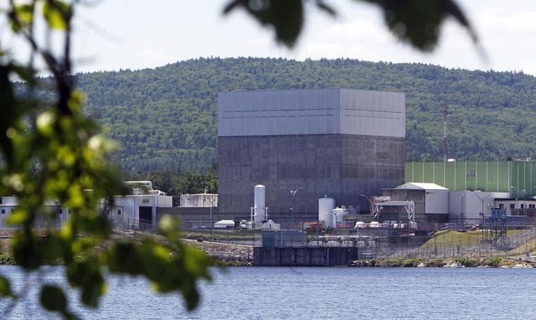 In this June 19, 2013 photo, the Vermont Yankee nuclear power plant sits along the banks of the Connecticut River in Vernon, Vt. (Toby Talbot/AP)