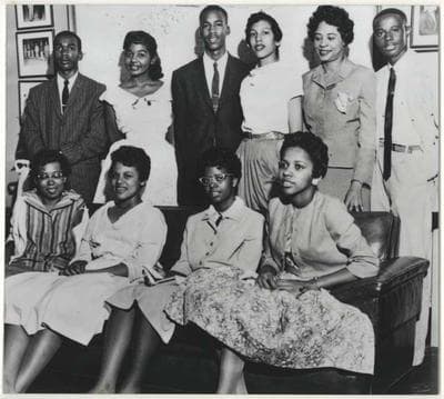 The members of the Little Rock Nine. (Library of Congress)