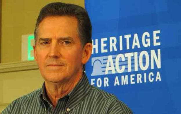 Former South Carolina Senator and Heritage Foundation President Jim DeMint supports a Congressional effort to thwart the Affordable Care Act. (Taunya English/WHYY)