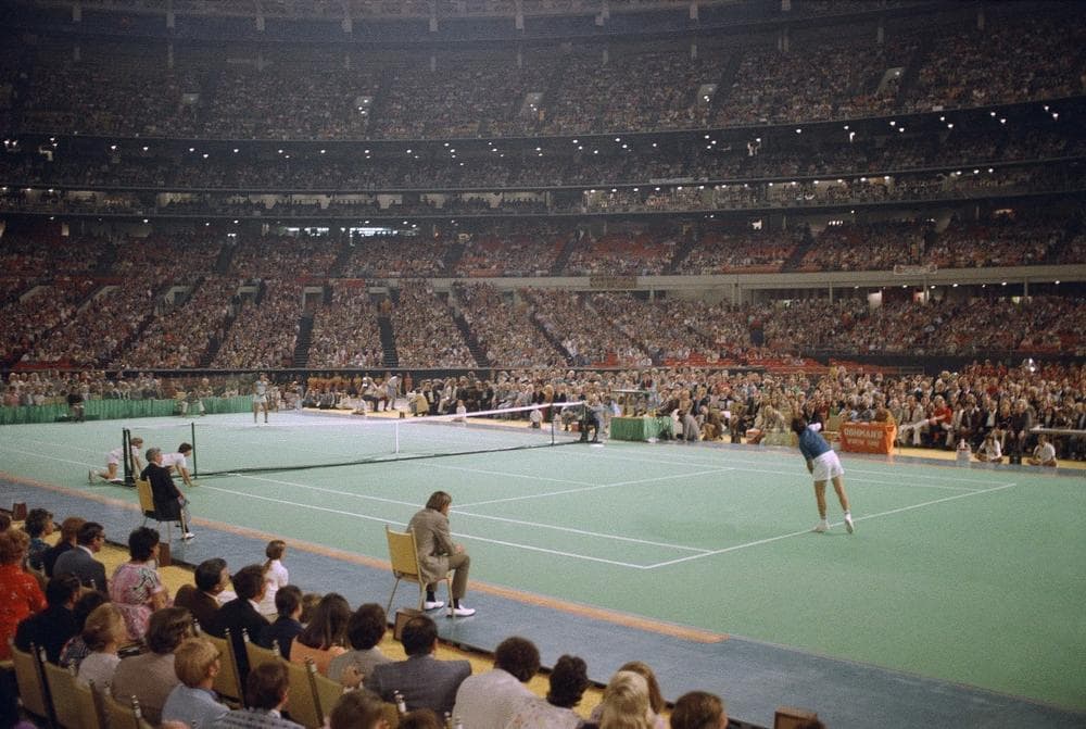 In 1973, Billie Jean King bested Bobby Riggs in front of 30,000 spectators at the Houston Astrodome. (AP)